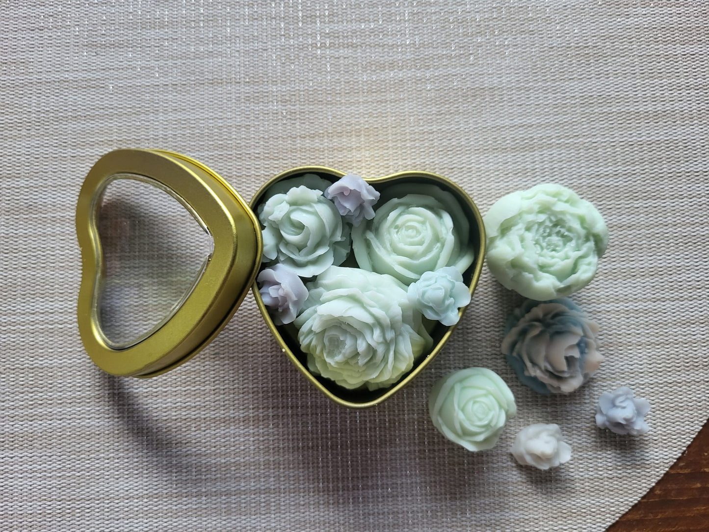 LUXE Melt Set, 4oz Heart Tin