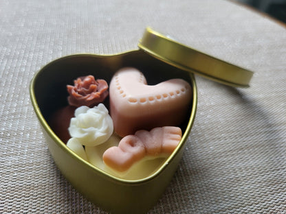 LUXE Melt Set, 4oz Heart Tin