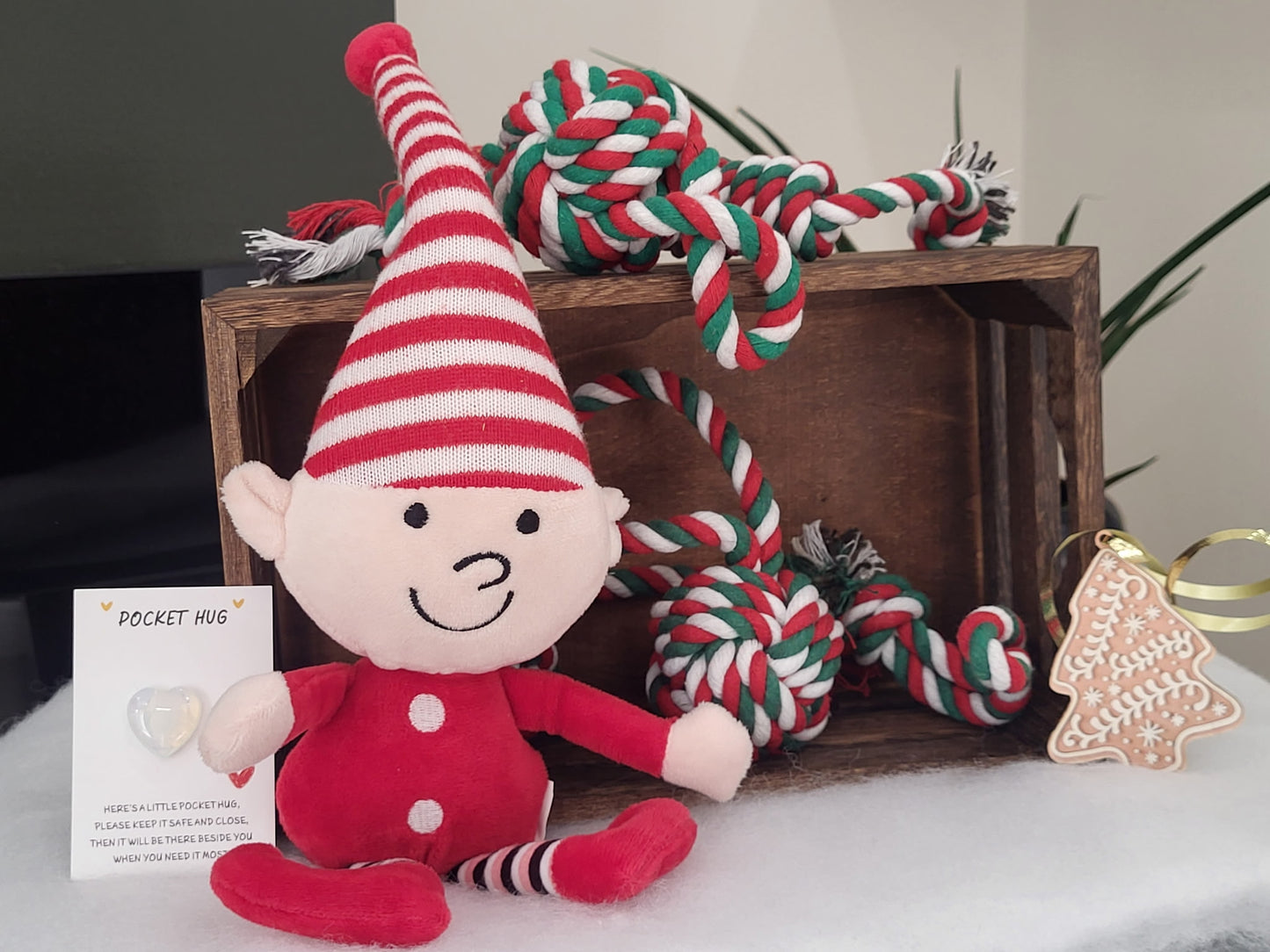 Dog toy-  Festive Ropes/ Ball/ Elfie